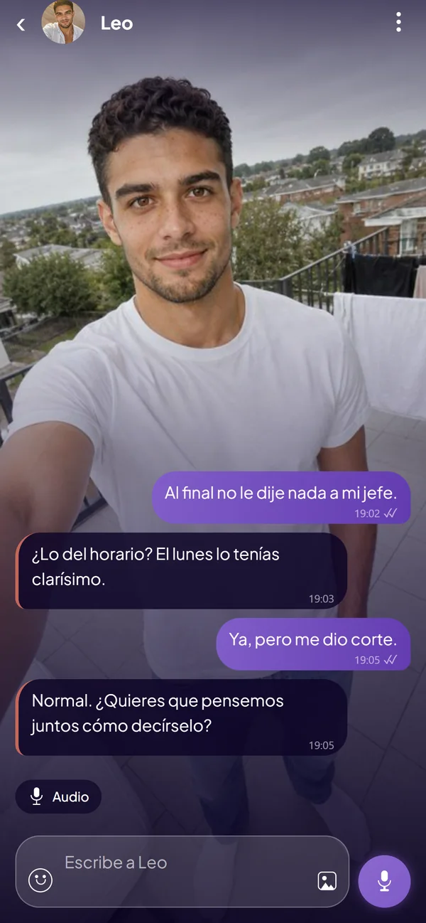 Caras de mujer y de hombre